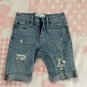 Abercrombie Kids Boy’s Denim Jean Shorts with Rips Kids Size 7/8